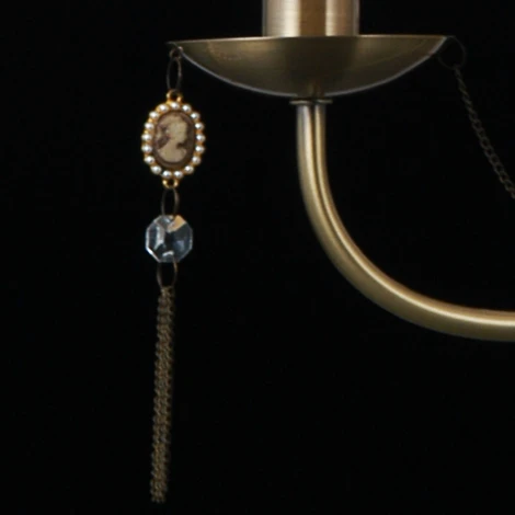 Подвесная люстра ILLUMICO IL0023-3PSQ-24 AB CASTOR (220V, на цепи)