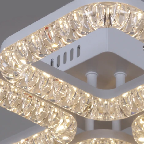 Потолочная люстра светодиодная на штанге с пультом регулировкой цветовой температуры, яркости и ночным режимом Reluce 09848-0.3-04A WH