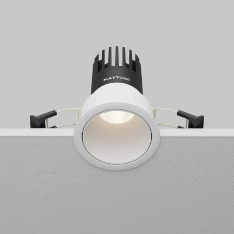 Встраиваемый светильник Maytoni Dip DL116-10W-4K-W (LED, 220V, круглые)