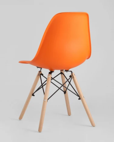 Стул Stool Group Eames DSW оранжевый x4 УТ000005349