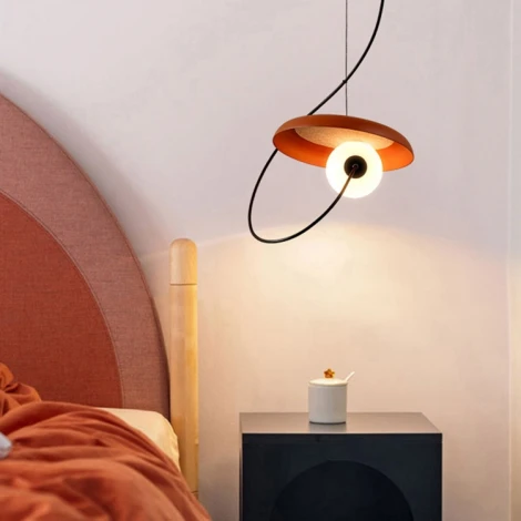 Подвесной светильник Margott D25 Orange By ImperiumLoft Margott01 (220V, на тросе, шар)
