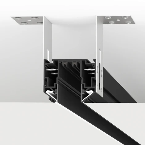 Профиль-трек SMART ONE для натяжных потолков 2 м Denkirs TR2022-BK