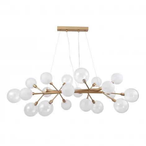 Подвесная люстра Favourite Babylon 2515-12P (220V, на тросе, шарики, молекулы)
