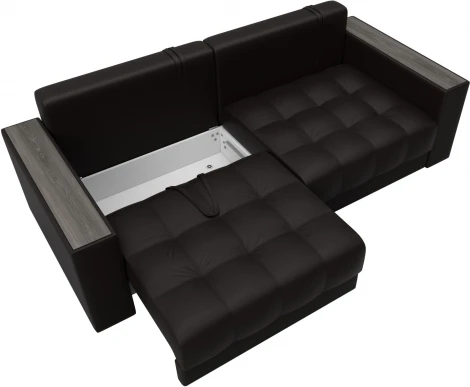 Диван прямой с декором Лига-049 НПБ Лига Диванов (Экокожа) арт.128399