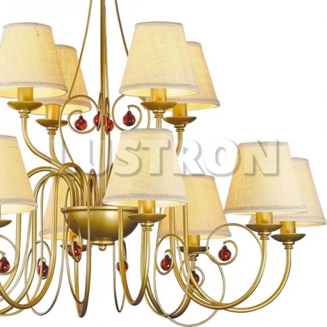 Подвесная люстра Arte Lamp Neapolitan A3007LM-12BZ