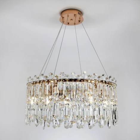 Подвесная люстра хрустальная Modelux MODELUX ML.837.14 GD