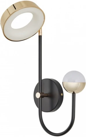 Бра светодиодное Arte Milano Ferrara-73210 273299/1+1 BK/GD (220V, круглые)