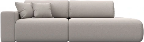 Диван прямой Лига-036 НПБ Модерн подлокотник слева Лига Диванов (Замша) арт.127722L