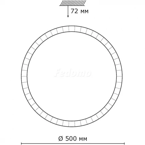 Настенно-потолочный светильник Sonex Brisa 2036/EL (регулировка яркости, LED, 220V, пульт управления, звездное небо, IP43)