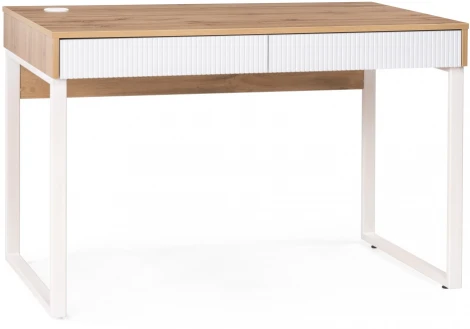 Письменный стол Woodville Реус дуб вотан / белый 542655