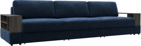 Диван прямой с 2 полками Лига-055 НПБ Лонг Лига Диванов (Шенилл) арт.129078