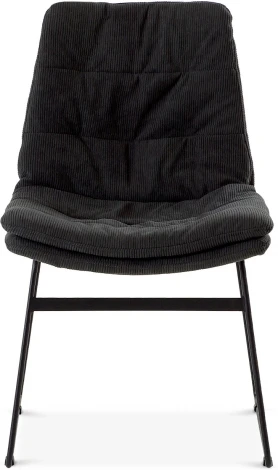 Обеденный стул Vitra ОГОГО Обстановочка! (Вельвет/Серый,Черный) арт.930819