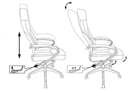 Кресло руководителя Бюрократ CH-608Fabric темно-серый Alfa 44 крестовина пластик