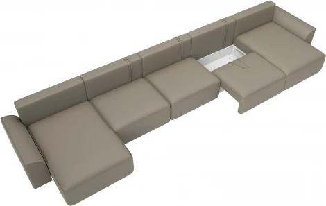 Диван п-образный Лига-048 НПБ МегаЛонг Лига Диванов (Экокожа) арт.128324