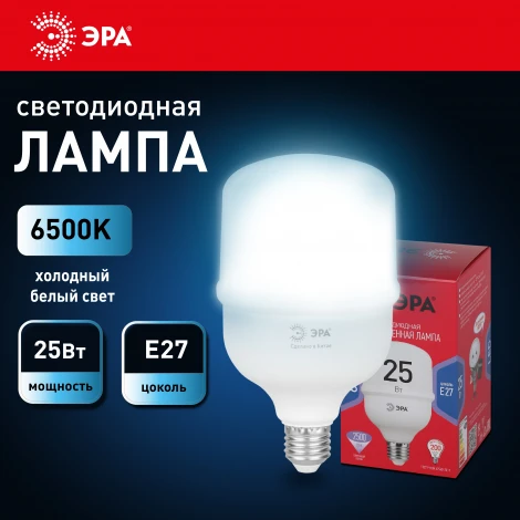 Лампочка светодиодная E27 25W ЭРА LED POWER T70-25W-6500-E27 R