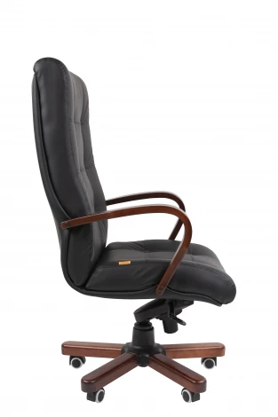 Офисное кресло Chairman 424WD Россия нат.кожа/экокожа черная (мультиблок)