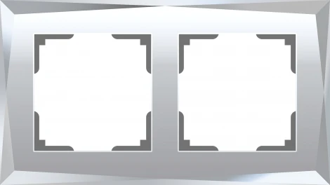 Рамка на 2 поста Diamant (зеркальный) Werkel W0021220 (a051015)