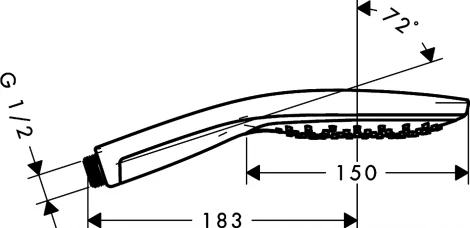 Душевая лейка Hansgrohe Raindance Select S 150 Air 3jet 28587400