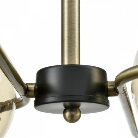 Потолочная люстра на штанге Lumion Erena 8062/4C черный/тонированный металл/стекло E27 4*60W 220V