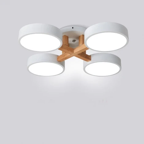 Потолочная люстра Joist 4 White Imperiumloft Joist01 (178323-26) (LED, 220V, пульт управления, круглые)