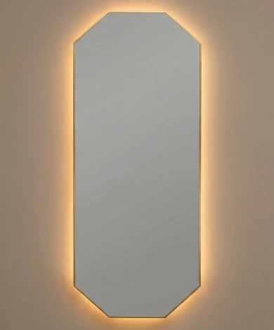 Stilig L LED Gold Зеркало в раме с подсветкой Art-Zerkalo SM108LGL 13893