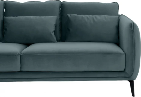 Диван Amsterdam трехместный ОГОГО (арт.583352), (Ткань/Серый)