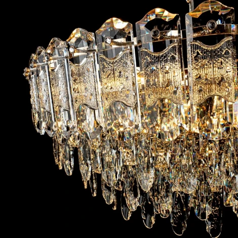Подвесная люстра хрустальная Modelux MODELUX ML.7085.800 GD