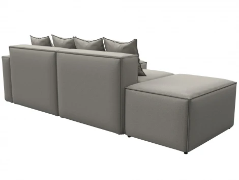 Диван угловой модульный Лига-063 угол правый (ДСП/Пластик/Рогожка/Бежевый) Лига Диванов 129783