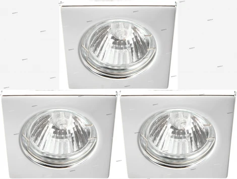 Встраиваемый точечный светильник Arte Lamp Quadratisch A2210PL-3CC (220V)