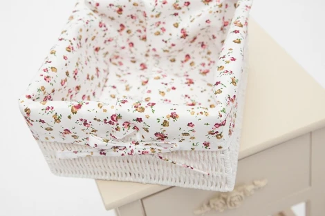 Тумба с 2 корзинами и ящиком Secret De Maison FANTASIE 3 ( mod. 4326 ) butter white (слоновая кость) (дерево павловния, мдф)