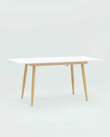 Стол обеденный Stool Group Стокгольм раскладной 120-160*80 белый УТ000003491