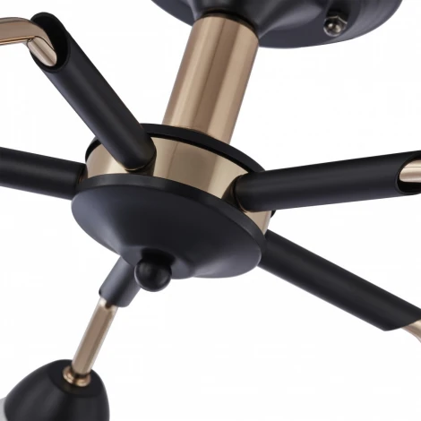 Потолочная люстра на штанге Arte Milano Napoli 324108/5 BK+FG (220V)