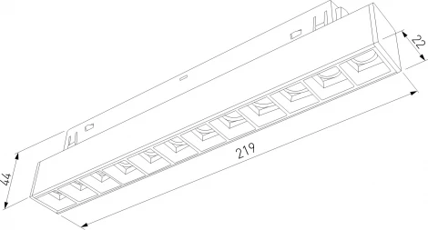 Трековый светильник магнитный Downlight Elektrostandard Slim Magnetic SL02 85005/01 12W 3000K (черный) (LED, 48V)