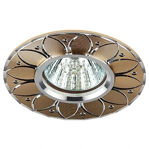 Встраиваемый точечный светильник Эра KL42 SL/GD