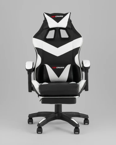 Кресло спортивное TopChairs MG-7019 черно-белый TopChairs УТ000042692