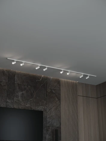 Трековая система в сборе накладная однофазная 220V Hesby Lighting Skylite №3 HSBL_kompl_S003_NI3W3K