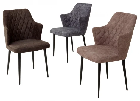 Стул M-City HERMAN БЕЖЕВЫЙ #5, велюр / черный каркас