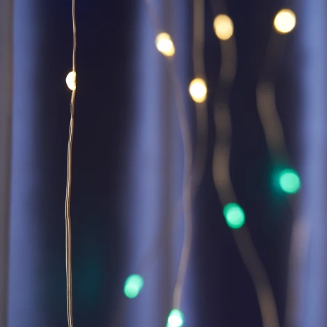 Светодиодная гирлянда Feron 41637 CL590 занавес типа Роса 2*2м + 2м мультиколор USB