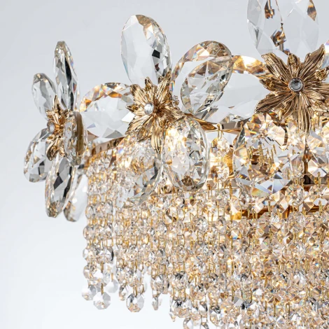 Подвесная люстра хрустальная Modelux ML.9521.500 GD