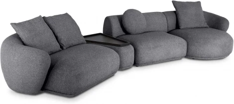 Диван Fabro ОГОГО (арт.853502), (Ткань,Букле/Темно-серый)