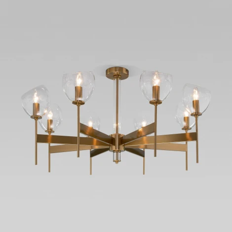 Потолочная люстра на штанге Arrista 60130/8 Eurosvet латунь Smart