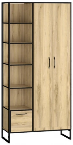 Шкаф Виртон-2, Дуб крафт золотой, Ивару