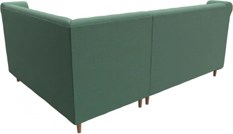 Диван кухонный угловой Бронкс правый угол (Зеленый/Рогожка) Лига Диванов арт.123822