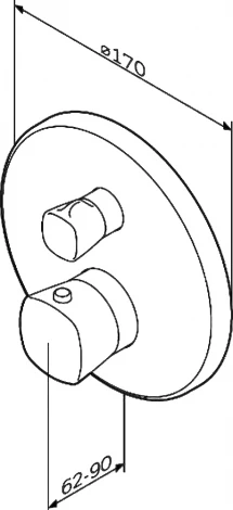 Термостат Am.Pm Spirit V2.1 F71A85500 для ванны с душем