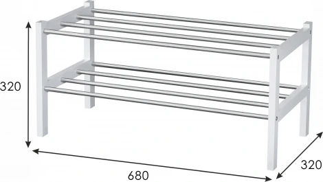 Обувница Атлас белый Mebelik арт.008701