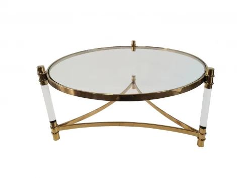 Стол журнальный IST-CASA Эклект MH1796CT, 104х104х46см, золото