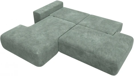 Диван угловой Лига-036 НПБ Модерн левый угол Лига Диванов (Велюр) арт.127766L