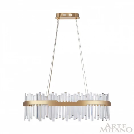 Подвесная люстра Arte Milano Venezia 312011/L800 BS (регулировка яркости, LED, 220V, хрусталь, пульт управления, на тросе)