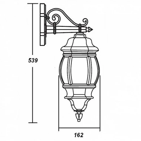 Настенный фонарь уличный Oasis Light 83402S W