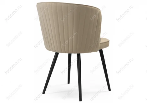 Стул Woodville на металлокаркасе Фрибур velutto 05 / черный 462401